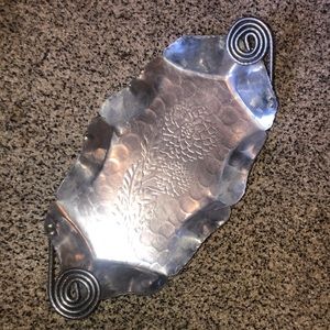 Vintage farber & shlevin Inc. hand wrought aluminum tray.